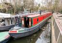 The 65ft narrowboat is listed on Zoopla for £185,000