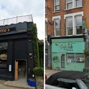 Tetto's (left) and Cafe Palestina (right) are two of the eateries with a 0/5