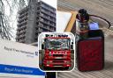 A vape battery caused a fire at the Royal Free Hospital in Hampstead