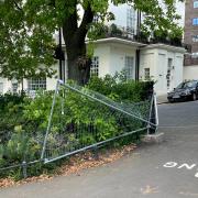 Fencing at a Primrose Hill entrance was left damaged