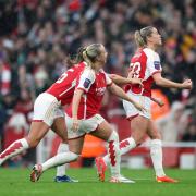 Arsenal's Alessia Russo celebrates