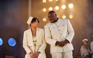 Evelyn Miller as Viola and Raphael Bushay as Orison in Twelfth Night in Regent's Park Open Air Theatre's productionand