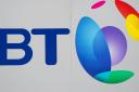 General view of a BT logo. Photo: Dominic Lipinski/PA Archive.