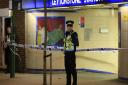 Police outside Leytonstone Underground Station in east London following the knife attack. Photo: Jonathan Brady/PA Wire
