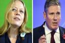 Green Party co-leader Sian Berry and Labour leader Keir Starmer. Pictures: Ben Birchall/Stefan Rousseau/PA