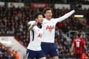 Tottenham Hotspur's Heung-min (left) Son celebrates with team-mate Dele Alli after scoring at AFC Bournemouth (pic: John Walton/PA Images).