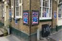 Social distancing signs outside the William IV pub in Hampstead, whose creperie, along with La Creperie de Hampstead, was ordered to close
