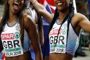 Bianca Williams, right, with teammate Asha Philip at the 2018 European Athletics Championships. Picture: Martin Rickett/PA