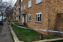 The scene of a fatal stabbing in Boyton Road, Hornsey. Picture: Lucas Cumiskey