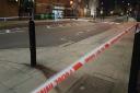 Prince of Wales Road was taped off after the stabbing. Picture: Harry Taylor