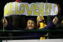 A fan of Haringey Borough during their FA Cup first round tie at home to AFC Wimbledon (pic: George Phillipou/TGS Photo).