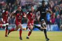 Saracens' Maro Itoje goes onto scores his side 1st try during the Heineken European Champions Cup match at Allianz Park, London. Photo: Steven Paston/PA Wire/PA Images