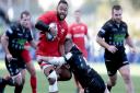 Glasgow Warriors' Matt Fagerson (right) vies with Saracens' Billy Vunipola during the European Champions Cup, pool three match at Scotstoun Stadium, Glasgow.