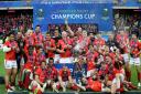 Saracens' celebrate after winning the European Champions Cup Final at Murrayfield (pic Mike Egerton/PA)