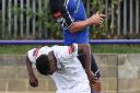 Ahmet Rifat scored the only goal for Wingate & Finchley in their 1-0 win over Grays Athletic. Picture: MARTIN ADDISON