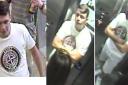 Police have released CCTV images of a man they want to question in connection with three incidents at Belsize Park and Hampstead underground stations