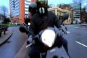 Police reconstruction of a moped robbery in 2007: Muggers riding a stolen scooter targeted Hampstead seven times in one day on Saturday. Picture: PA