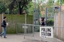 Polling station at Parliament Hill School. Picture: Dieter Perry
