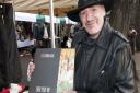 Music writer Charles Shaar Murray selling his books, CDs  and records at West Hampstead Market. Picture: Nigel Sutton