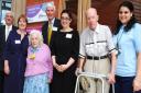 Official opening of the Maitalnd Park Care Home from left Alun Thomas chair of Shaw Care, Cllr Pat Callaghan, resident Mary Purcell (85), Jeremy Nixey Chief Executive of Shaw Health Care Group, Cllr Sarah Heyward, resident George Rivens (87) and Filiz Yal