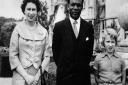 Dr Kwame Nkrumah, prime minister of Ghana, with Queen Elizabeth II, and Princess Anne, at Balmoral Castle. Picture: PA