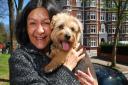 EastEnders actress Shelley King re-united with her beloved pet dog Archie. Picture: Polly Hancock