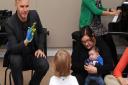 Gary Barlow visits a Nordoff Robbins mother and baby group