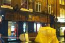 A man in his 20s has died after a shop sign fell from a building and hit him in Camden Town. Picture: Tom Marshall