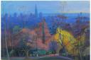 Above The Blue City was painted in Waterlow Park and is the title of Ruth Sallon's solo show at Lauderdale House, Highgate in February.