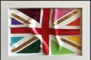 Colours, United Flag by Laura Fishman is among the artworks on show at East Finchley Open Artists at Hornsey Library's Original Gallery.