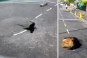 Sinkhole in Crouch End appeared on April 14 and by April 18 had quadrupled in size