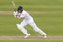 Nick Gubbins in batting action for Hampshire