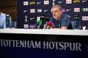 Tottenham boss Ange Postecoglou faces the media