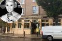 The Magdala pub in South End Green, and inset, Ruth Ellis who shot her abusive lover, racing driver David Blakely, dead outside the Hampstead watering hole