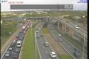 Long tailbacks on M11 northbound after Junction 4 of the North Circular following a reported crash
