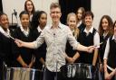 Gareth Malone pictured here at Hornsey School for Girls wrote Notes for Our World with the Stay at Home Choir