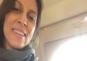 Nazanin Zaghari-Ratcliffe on the plane home from Iran