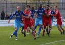 Wingate & Finchley in FA Trophy action against Hornchurch