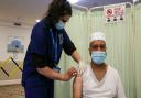 A Haringey nurse administers a Covid-19 vaccine