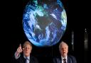 Prime minister Boris Johnson (left) and Sir David Attenborough at the launch of the next COP26 UN Climate Summit at the Science Museum