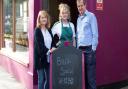 Alastair Campbell, Grace Campbell (middle) and Ravel's Bistro owner Katarina Szajna. Picture: Stan Kujawa