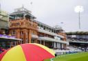 Rain stops play at Lord's during an England Test match in 2022