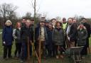 Planting an avenue of Elms on the Health Extension in honour of the late Queen Elizabeth II