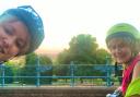 Carla Francome and Tess on a hilly cycle ride around Ally Pally (Image: Carla Francome)