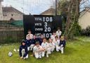 Hornsey U11s face the camera after beating Jersey U11s.