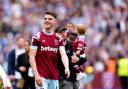 Declan Rice could be the first West Ham captain since Bobby Moore in 1965 to lift a trophy  Picture: PA