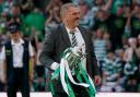 Ange Postecoglou celebrates Celtic's success