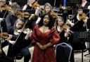 Soprano Francesca Chiejina performed with the Crouch End Festival Chorus at Alexandra Palace Theatre.