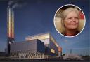 Dorothea Hackman (inset) urges everyone to their say on the Edmonton Incinerator (Image: NLWA)