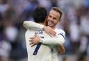 Tottenham's Son Heung-min and James Maddison celebrate